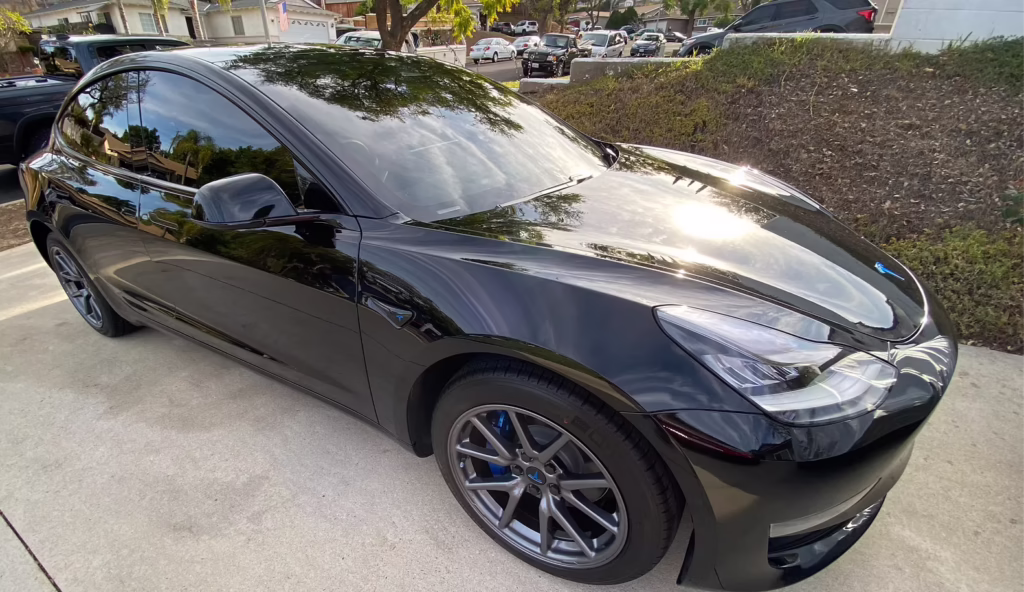 Tesla clay & seal service - Premium Detailing, Corona, CA