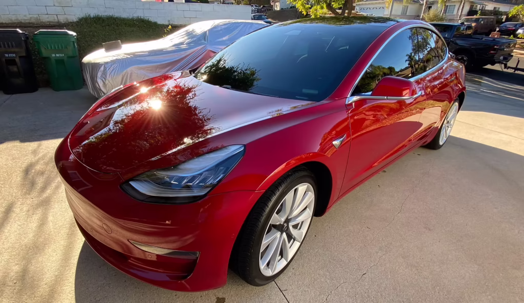 Tesla clay & seal service - Premium Detailing, Corona, CA